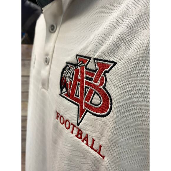 NEW Adidas Stadium Coaches Sustainable Polo SS Collared Button Wht Men's XL - Picture 7 of 8